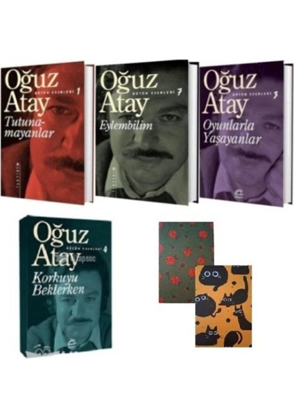 Oğuz Atay Tutunamayanlar – Eylembilim – Oyunlarla Yaşayanlar-Korkuyu Beklerken -2 Not Defteri Hediye fiyatları