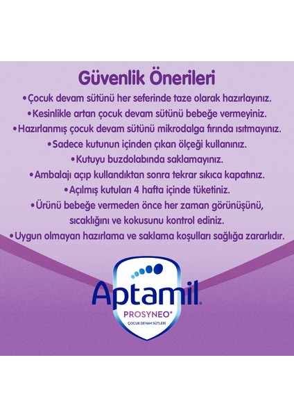 Prosyneo 3 Prebiyotikli Probiyotikli Devam Sütü 800 gr