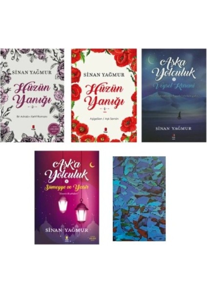 Sinan Yağmur - Hüzün Yanığı -Ve- Aşka Yolculuk - 4 Kitap Set - Not Defteri Hediye fiyatları