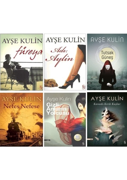 Adı Aylin - Nefes Nefese - Tutsak Güneş - Füreya - Gizli Anların Yolcusu -Kanadı Kırık Kuşlar/6kitap