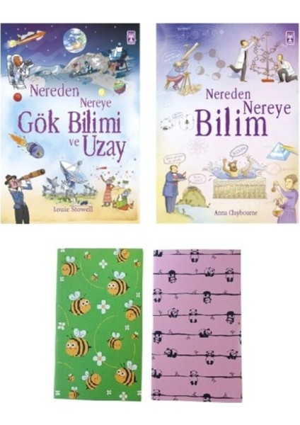 5. Sınıf - Nereden Nereye Gök Bilimi ve Uzay - Nereden Nereye Bilim 2 Adet Not Defteri Hediye