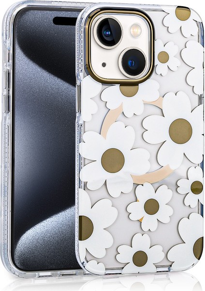 Camomile Apple iPhone 15 Kahverengi Kapak
