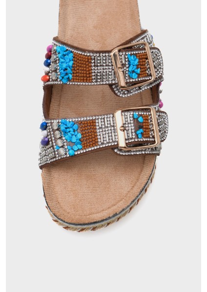 Alyson Taşlı Tokalı Düz Topuk Kadın Terlik fırsatları