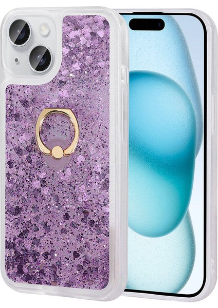 Kalse Serisi Apple iPhone 15 Mor Kapak