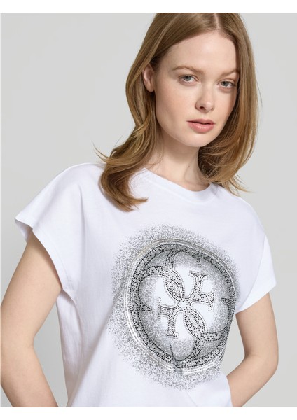 Guess W5YI14I3Z14 Cn Ss 4g Shaded Hotf Kadın Tshırt modelleri