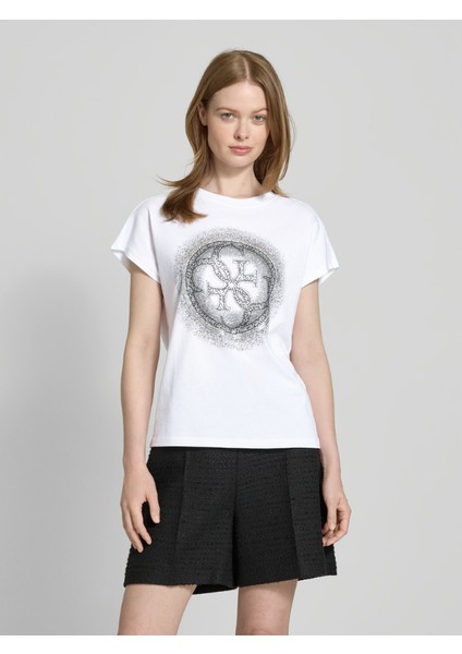 Guess W5YI14I3Z14 Cn Ss 4g Shaded Hotf Kadın Tshırt fırsatları