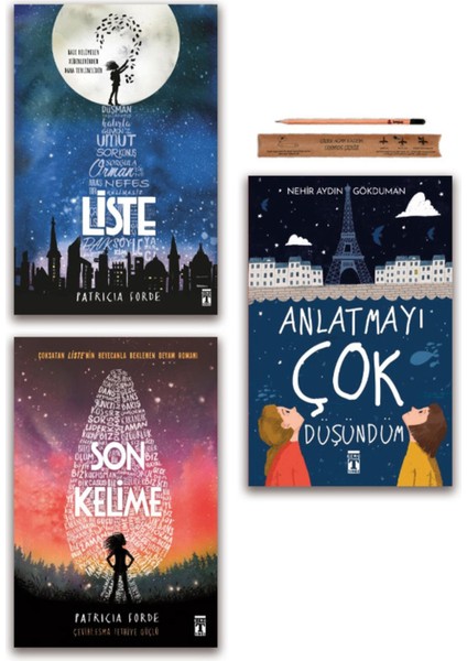 Liste - Son Kelime - Anlatmayı Çok Düşündüm Set 3 Kitap