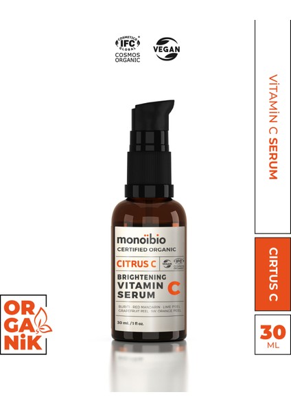 Gece Serumu - Vegan Citrus Vitamin C Serum