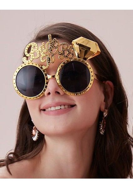 Altın Renk Bride To Be Yazılı Gelin Gözlüğü fırsatları