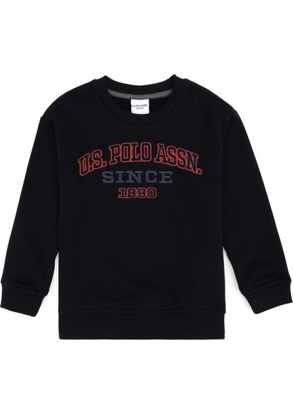 Erkek Çocuk Siyah Sweatshirt 50313843-VR046