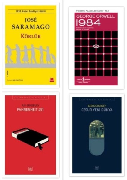 1984 / Körlük / Cesur Yeni Dünya / Fahrenheit 451 Dispotik 4 Kitap