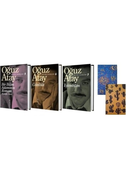 Oğuz Atay Bir Bilim Adamının Romanı – Günlük – Eylembilim – 2 Not Defteri Hediye