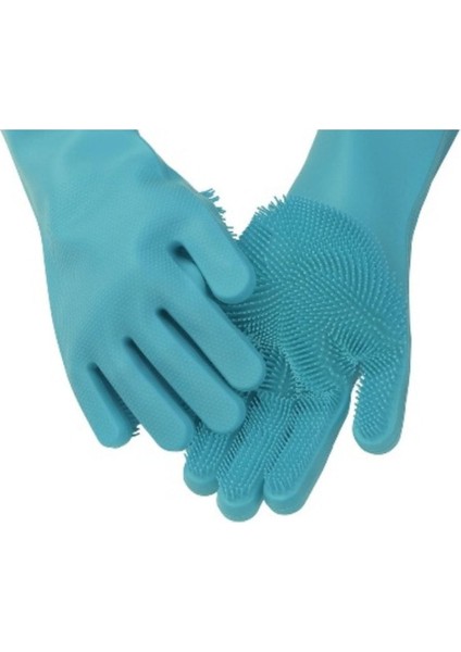 Isıya Dayanıklı Silikon Bulaşık Eldiveni ve Yıkama Fırçası Seti fiyatları