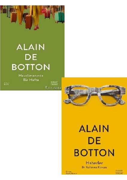 Havalimanında Bir Hafta - Haberler Bir Kullanma Kılavuzu - Alain De Botton 2 Kitap Set
