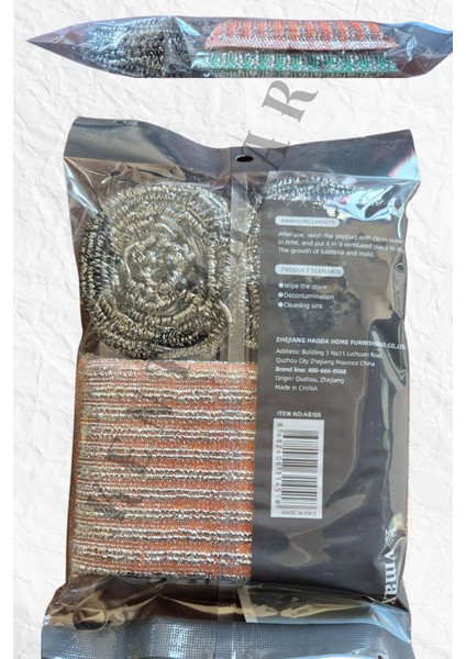 Set 4 Parça Paslanmaz Çelik Bulaşık Temizleme Teli ve Süngeri indirimleri