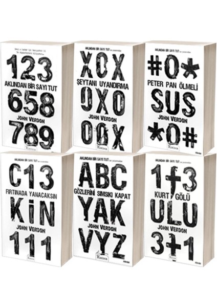 John Verdon Aklından Bir Sayı Tut 6 Kitap Polisiye Set