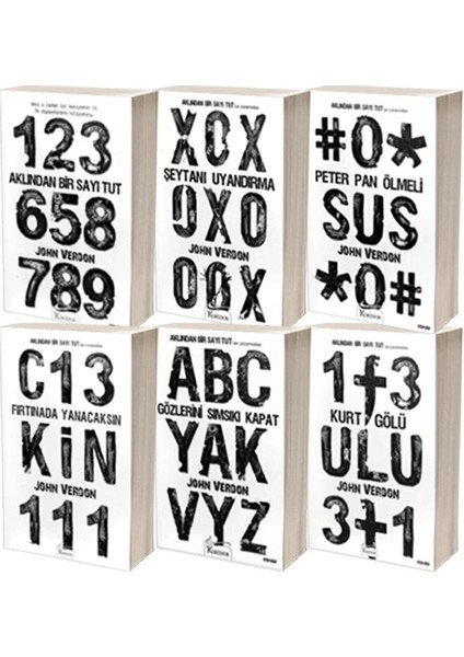 John Verdon Aklından Bir Sayı Tut 6 Kitap Polisiye Set fiyatları