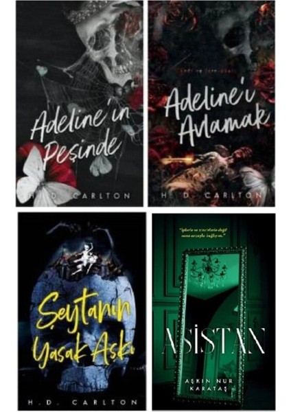 Adeline 'in Peşinde Ciltli- Adeline 'i Avlamak Ciltli - Şeytanın Yasak Aşkı - Asistan modelleri