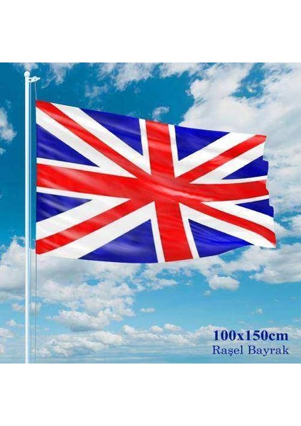 Ingiltere Birleşik Krallığı Bayrağı - 100X150 cm (1 Metre x 1,5 Metre) - Raşel Kumaş
