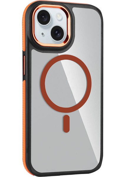 Rollo Serisi Apple iPhone 15 Turuncu Kapak