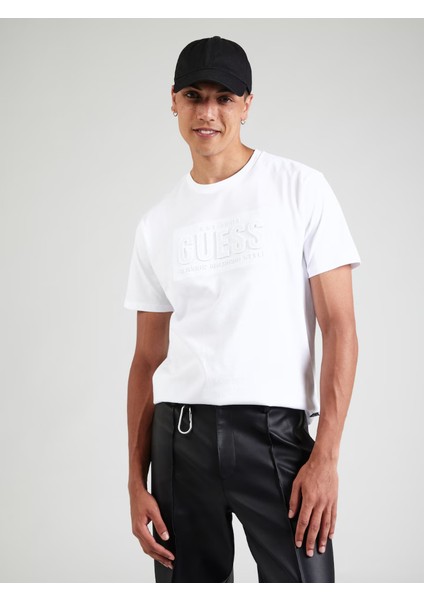 Guess M5YI44KBW41 Ss Bsc Guess Embosse Erkek Tshırt fiyatları