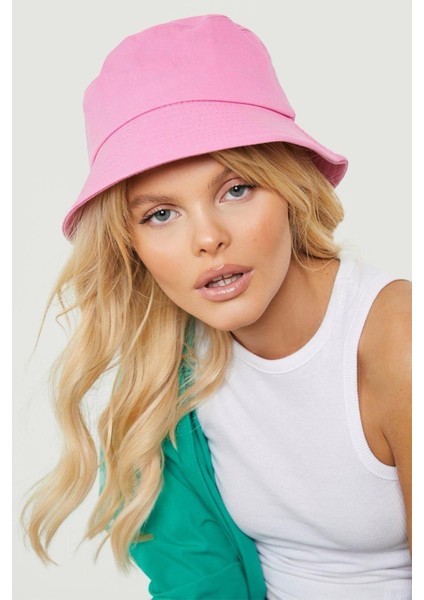 Unisex Basic Baby Pink Pembe Bucket Şapka fiyatları