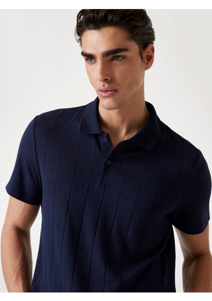 Guess M5YP19KCWM2 Ss Axel Rıb Polo Erkek Bluz indirimleri