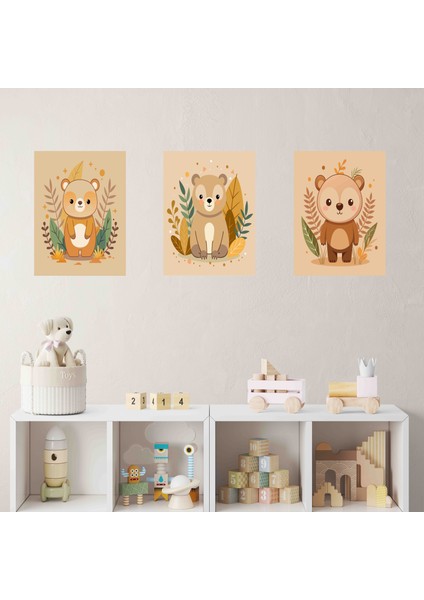 Kendinden Yapışkanlı Çocuk Odası Sevimli 35X50 cm 3 Adet