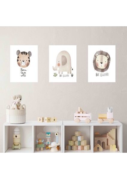 Kendinden Yapışkanlı Çocuk Odası Sevimli 35X50 cm 3 Adet