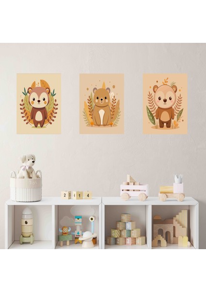 Kendinden Yapışkanlı Çocuk Odası Sevimli 35X50 cm 3 Adet