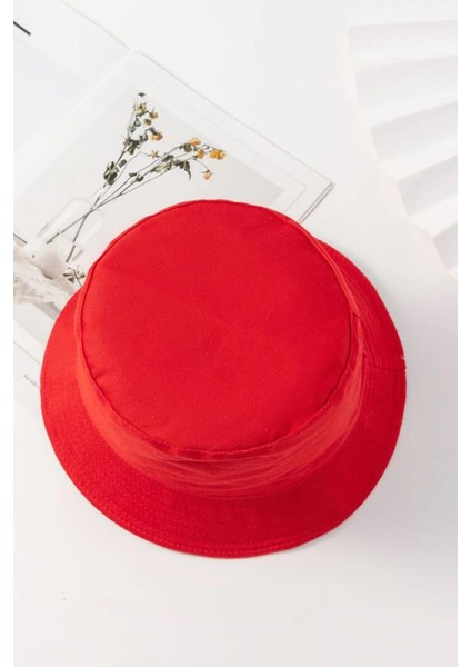 Unisex Basic Kırmızı Bucket Şapka fiyatları