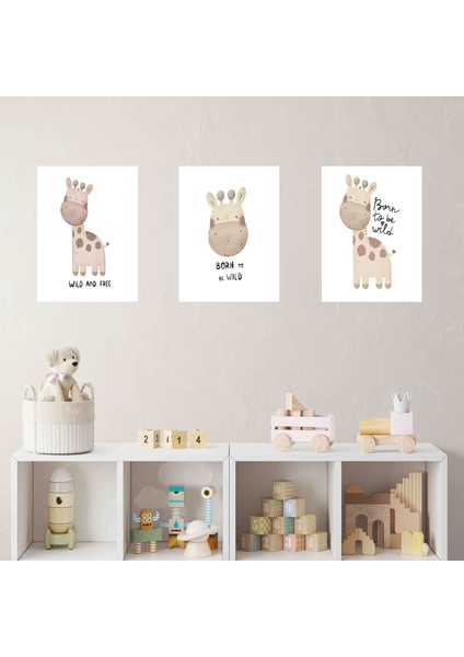 Kendinden Yapışkanlı Çocuk Odası Sevimli 35X50 cm 3 Adet