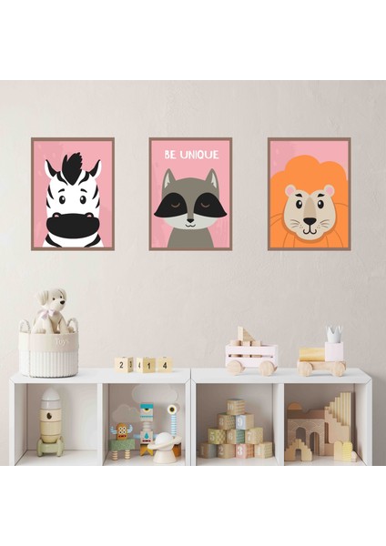Kendinden Yapışkanlı Çocuk Odası Sevimli 35X50 cm 3 Adet