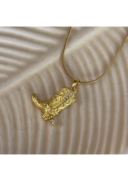 Gold Kovboy Çizmesi Kolye fiyatları