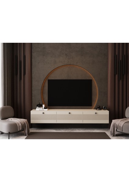 Melura Tv Ünitesi - Tv Sehpası 180 cm Duvara Monte %100 Mdf