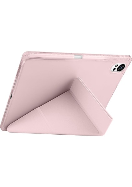 Huawei Matepad 12X Ile Için Uyumlu Kılıf Üçgen Tri Folding Kalem Bölmeli Standlı Kılıfı fiyatları