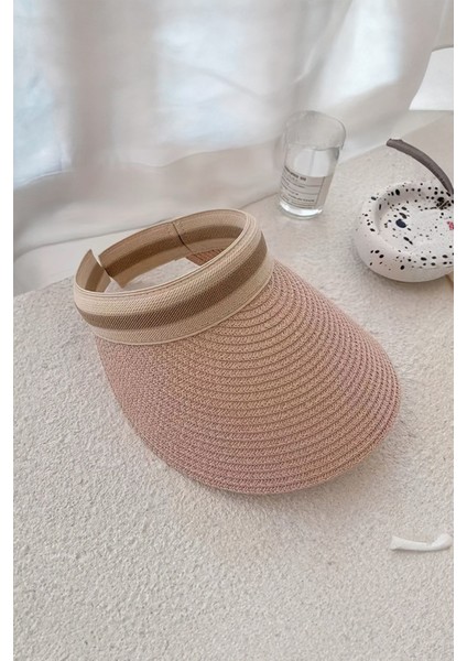 Hasır Lüx Ithal Pudra Pembe Vizör Şapka Sperlik modelleri