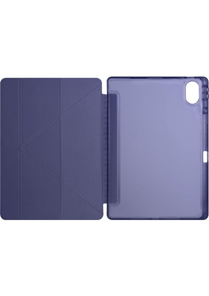 Huawei Matepad 12X Ile Için Uyumlu Kılıf Üçgen Tri Folding Kalem Bölmeli Standlı Kılıfı fırsatları