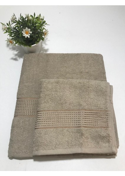 2’li (Ikili)Pamuklu Banyo Havlusu Seti – %100 Saf Pamuklu , Yumuşak ve Emici Büyük Banyo Havlusu 90X150 cm ve Baş Havlusu 50X90 cm modelleri