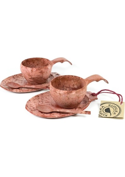 Slow Down Bardak Tabak Kaşık Set Kırmızı Mz