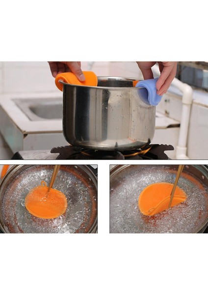 Iki Yüzeyli Silikon Bulaşık Pedi, 2'li Set, Dayanıklı ve Pratik Kullanım modelleri