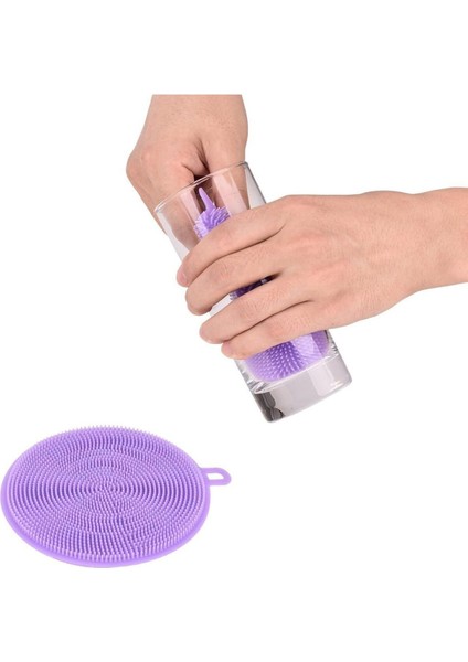 Iki Yüzeyli Silikon Bulaşık Pedi, 2'li Set, Dayanıklı ve Pratik Kullanım fırsatları