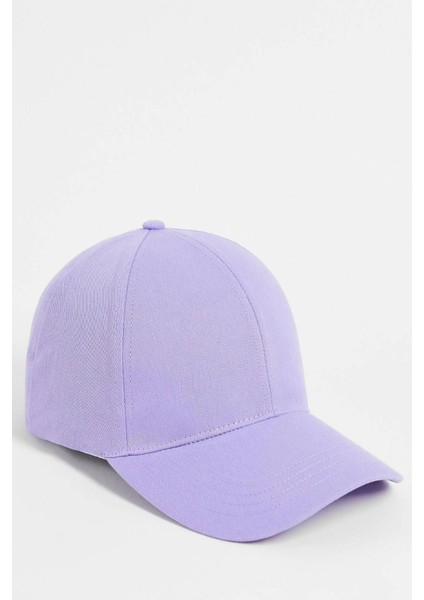 Unisex Basic Lila Cap Şapka - Ayarlanabilir