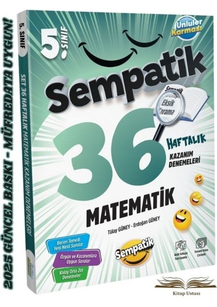 5.sınıf Sempatik Matematik 36 Haftalık Kazanım Denemeleri