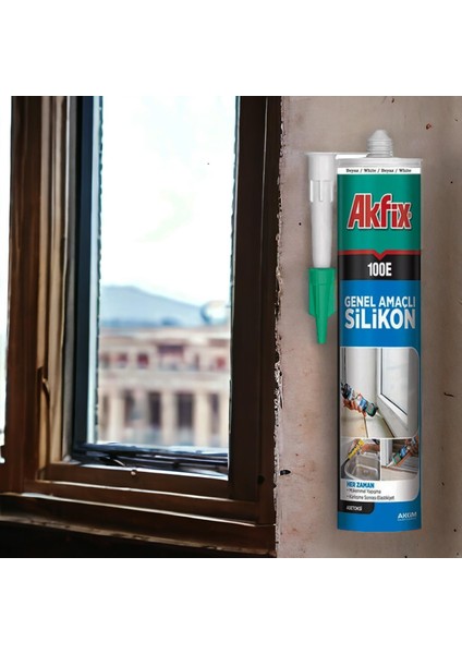 Genel Amaçlı Akrilik Mastik Silikon 325 gr Kapı Pencere Pvc Montaj Yalıtım Yapışma Antrasit Gri modelleri