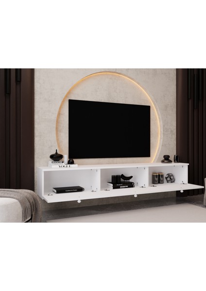 Melura Tv Ünitesi - Tv Sehpası 200 cm Duvara Monte %100 Mdf fiyatları