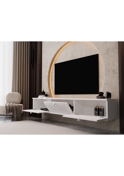 Melura Tv Ünitesi - Tv Sehpası 200 cm Duvara Monte %100 Mdf modelleri