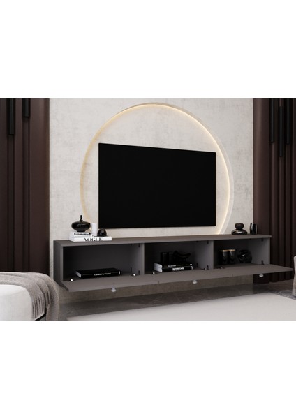 Melura Tv Ünitesi - Tv Sehpası 200 cm Duvara Monte %100 Mdf fiyatları