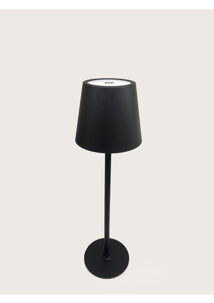 Şapkalı Siyah Ledli Masa Lambası 38CM modelleri