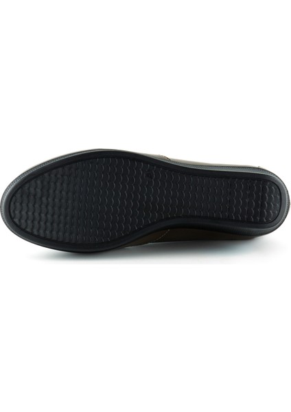 Dafne Kahverengi Hakiki Dana Derisi Tokalı Yuvarlak Burun Dolgu Topuklu Günlük Ayakkabı